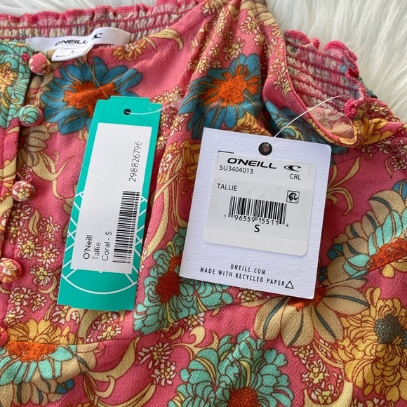 NWT - O’Neill Tallie Womens Tank Top - Calypso Coral - Size small - Picture 7 of 11